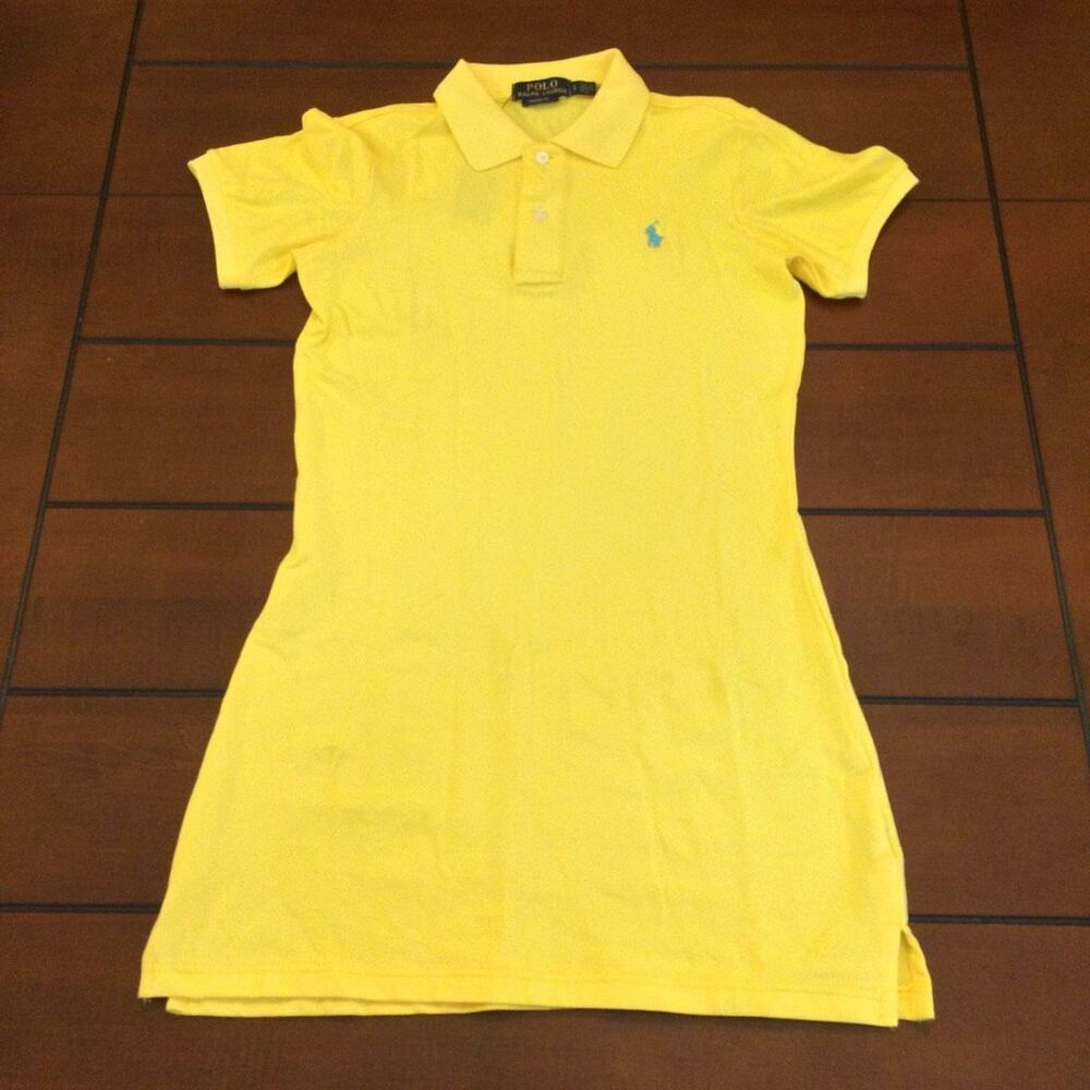 Nwt Polo Ralph Lauren yellow polo dress small